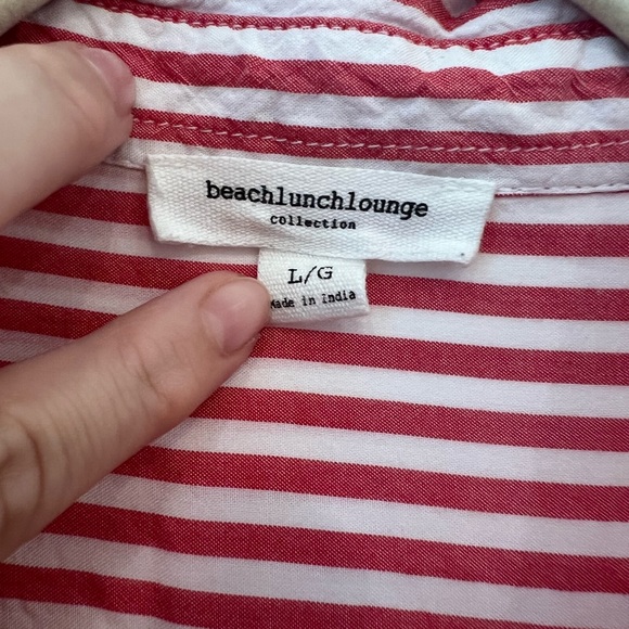 Red Striped Button Down - Picture 5 of 5